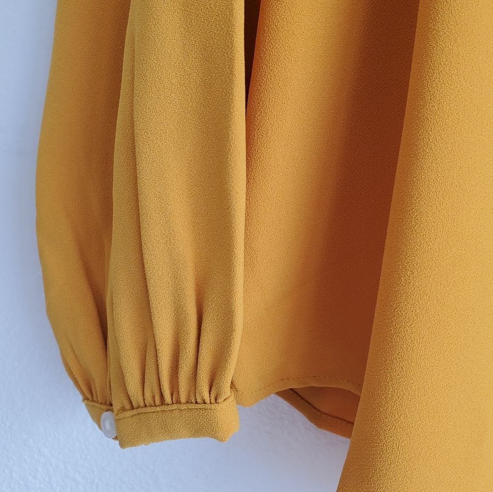 J. Crew Yellow Ruffle Blouse - Picture 5 of 6